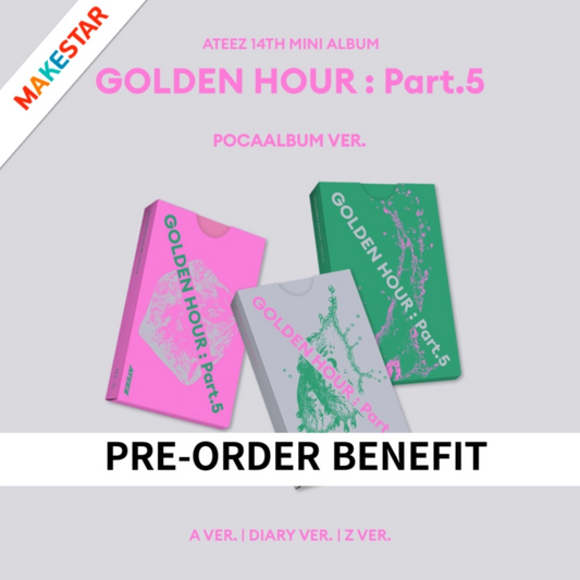 PRE-ORDER: (POB) ATEEZ - 14th Mini Album [GOLDEN HOUR : Part.5] (POCAALBUM)