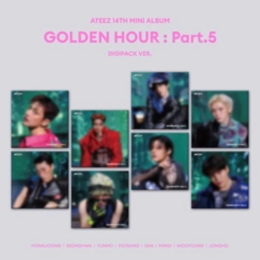 PRE-ORDER: ATEEZ - 14th Mini Album [GOLDEN HOUR : Part.5] (DIGIPACK VER.)