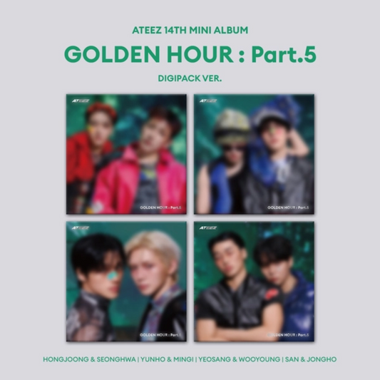 PRE-ORDER: ATEEZ - 14th Mini Album [GOLDEN HOUR : Part.5] (DIGIPACK UNIT VER.)