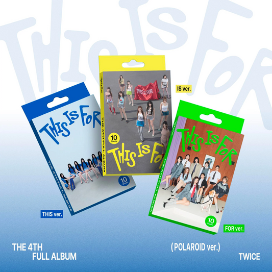 TWICE - 4th Full Album THIS IS FOR (POLAROID Ver.)