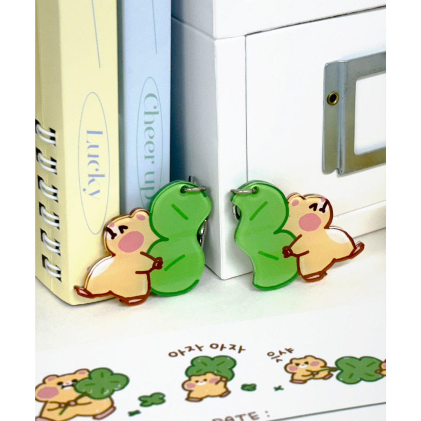 Manet porta-chaves de duas partes