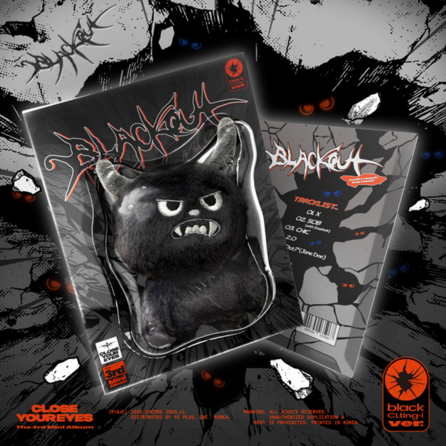 CLOSE YOUR EYES - 3rd Mini Album blackout (black CLting-i Ver.)