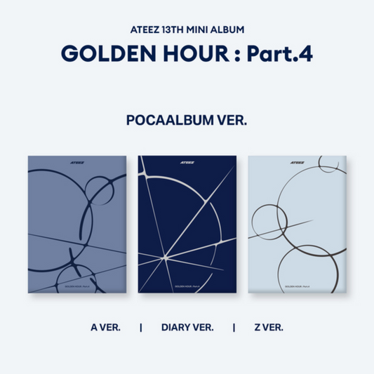 (1st PRE-ORDER) ATEEZ - 13th Mini Album GOLDEN HOUR : Part.4 (POCAALBUM Ver.)