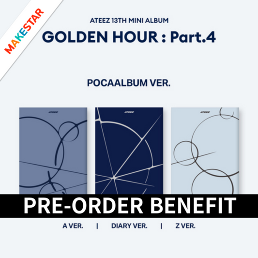 (POB) ATEEZ - 13th Mini Album GOLDEN HOUR : Part.4 (POCAALBUM Ver.)