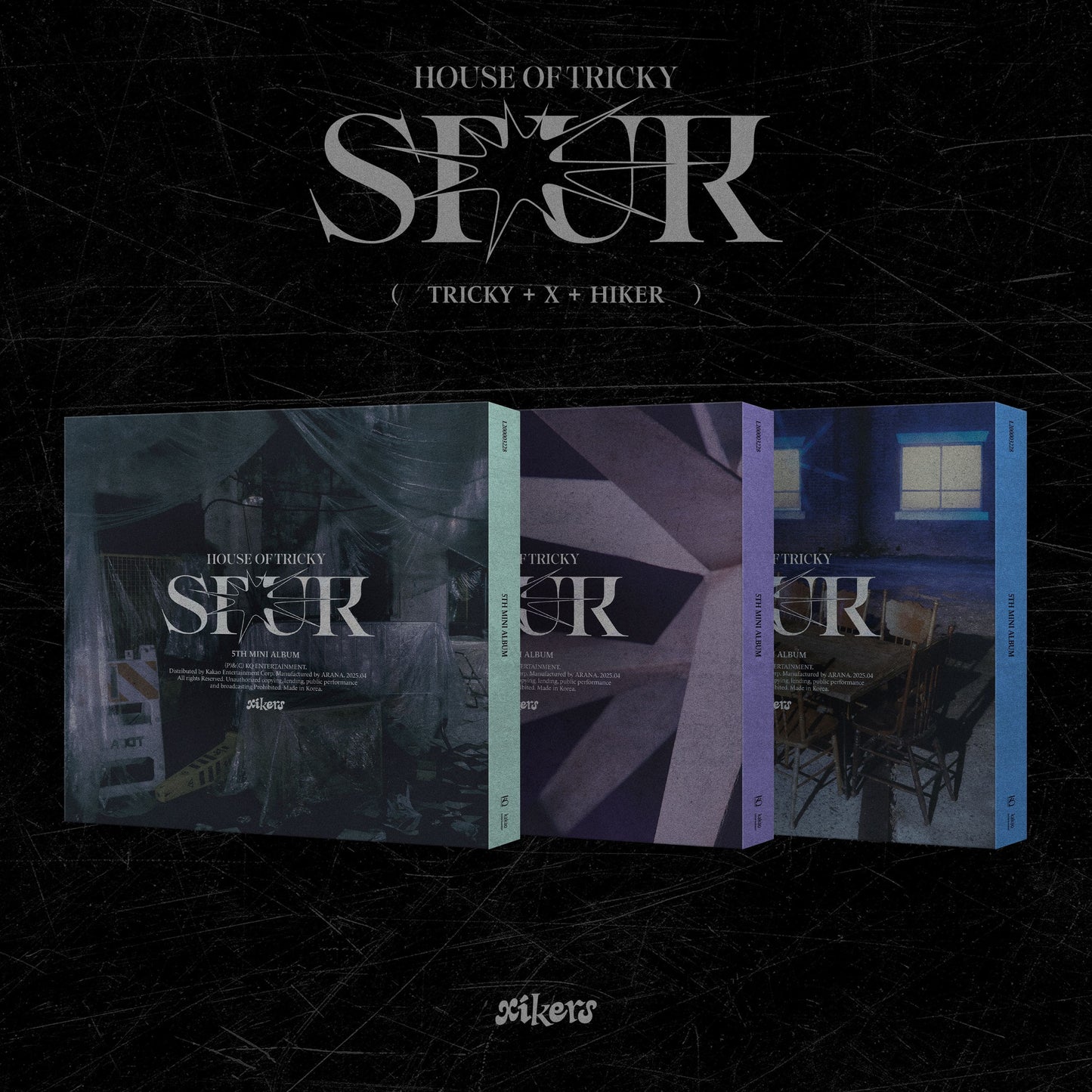 xikers xikers 5TH MINI ALBUM [HOUSE OF TRICKY : SPUR] (TRICKY ver. / X ver. / HIKER ver.)